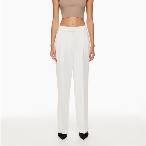 Aritzia Pants - Aritzia Wilfred Effortless Trousers Ivory